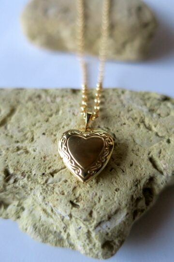 heart locker necklace gold filled
